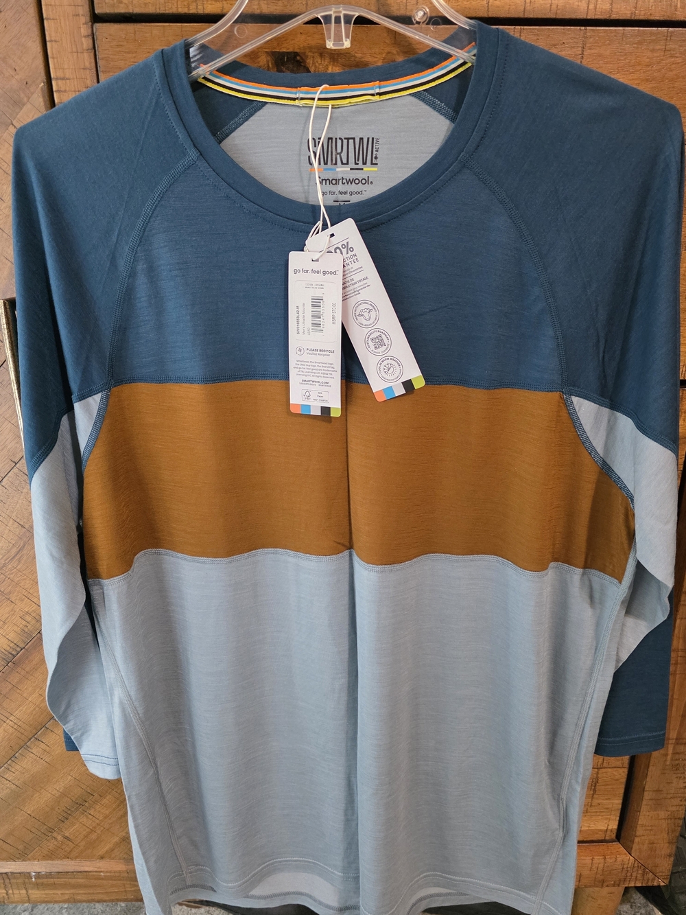 NWT Merino Sport 120 Mountain Biking 3/4 Sleeve T-Shirt Sz. Medium